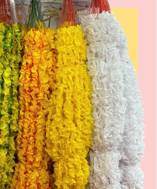 Paper gajra lari for wedding/ Wall decor