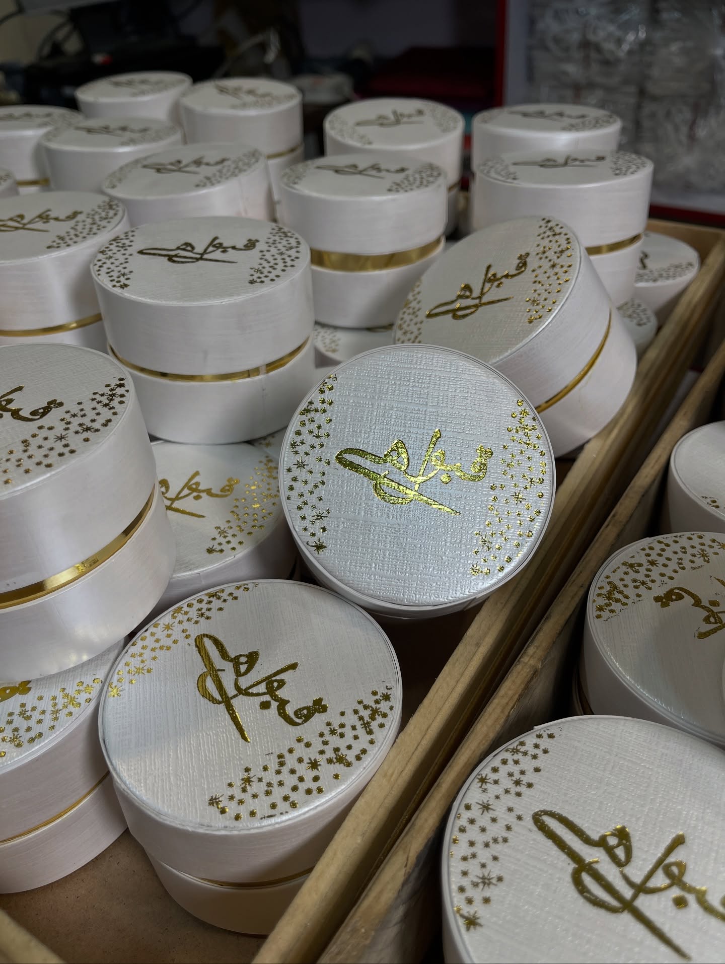 Premium White & Gold "Qubool Hai" Velvet Ring Box – Elegant Nikah & Wedding Ceremony Ring Bearer