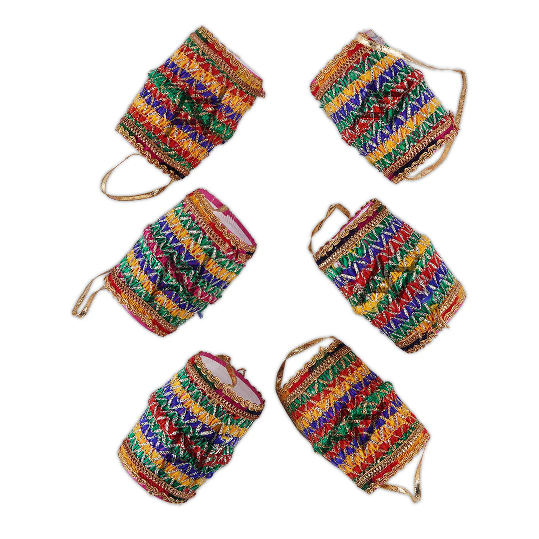 Miniature Velvet Dhol Hangings – Wedding & Mehndi Favors