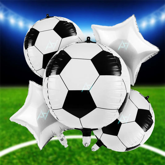 Football Foil Balloon - 5 Pcs Set