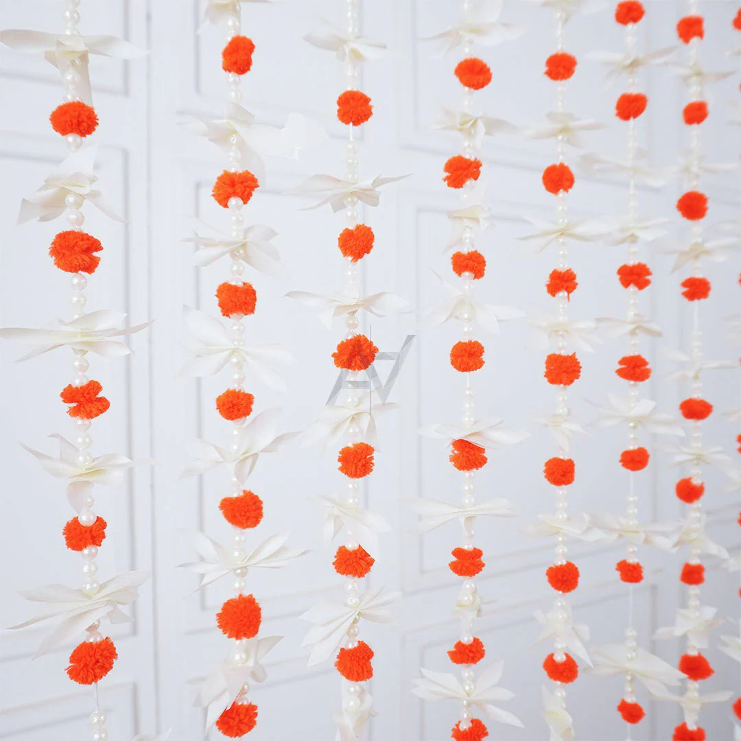 Small Pom Pom Garland 12 pcs