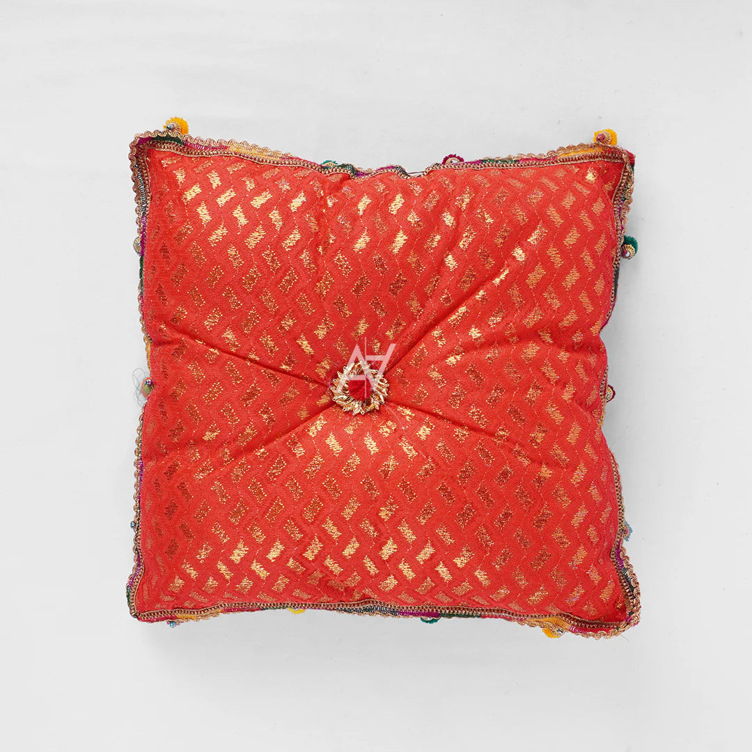 Jamawar Fabric Pillow Traditional Wedding Decor