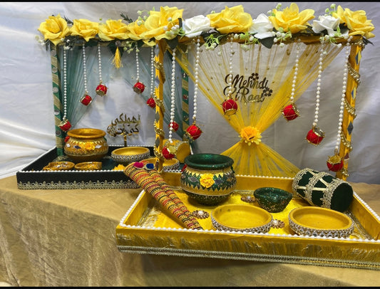 Premium Mehndi & Mayun Ritual Trays