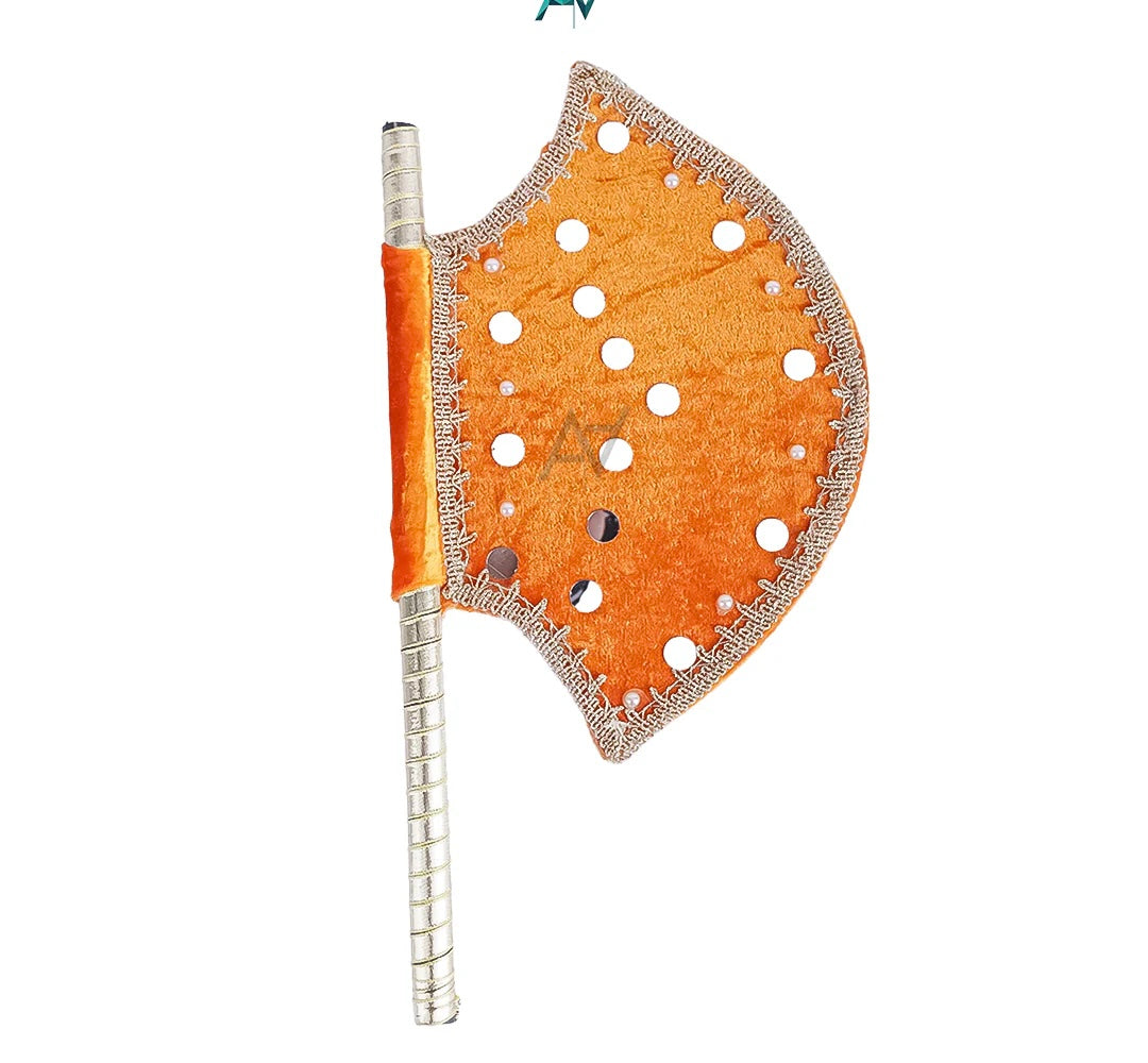 Velvet Hand Fan for Weddings & Mehndi Events