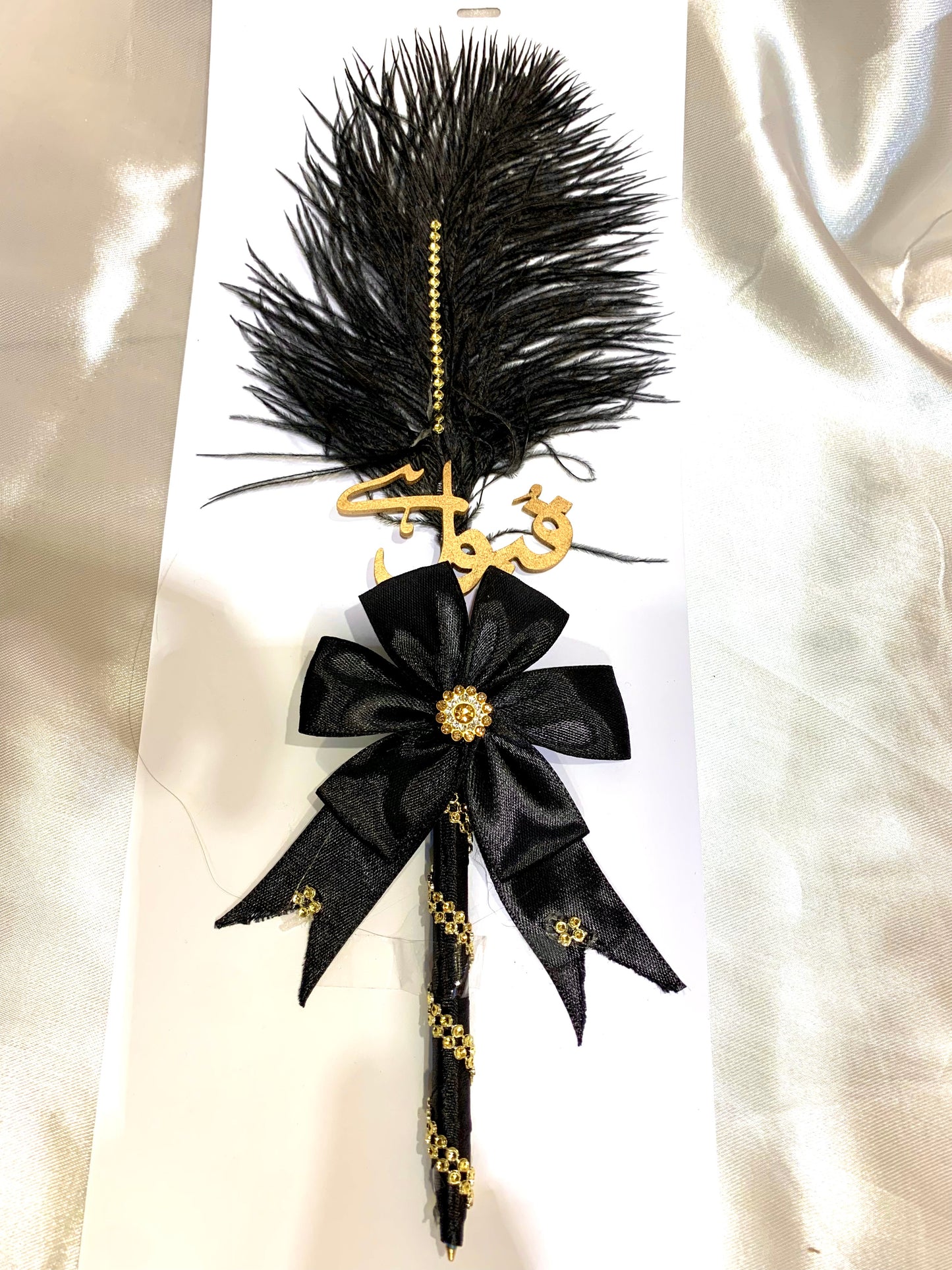 Qubool Hai" Signature Nikah Pen | Handcrafted Black & Gold