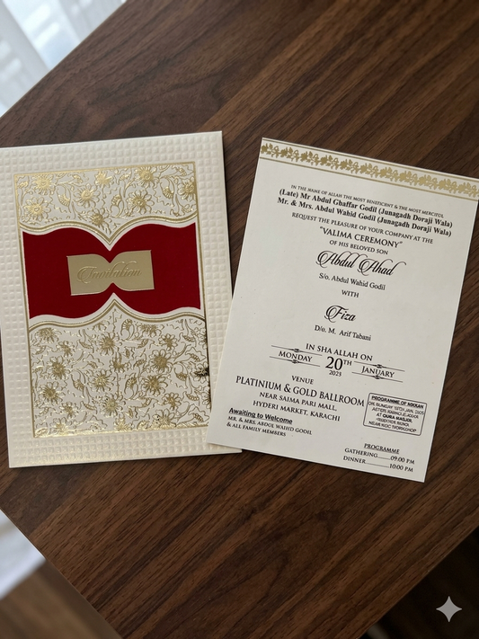 Platinum and gold invite