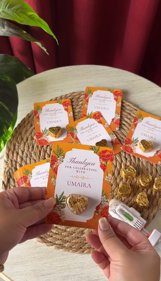Personalized Card With Chocolate