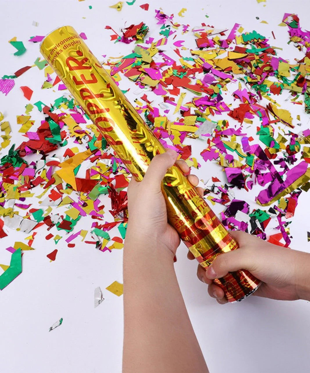 Birthday Party Poppers Confetti Multi Color For Party Celebration