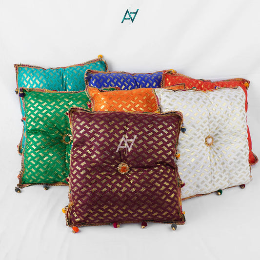 Jamawar Fabric Pillow Traditional Wedding Decor