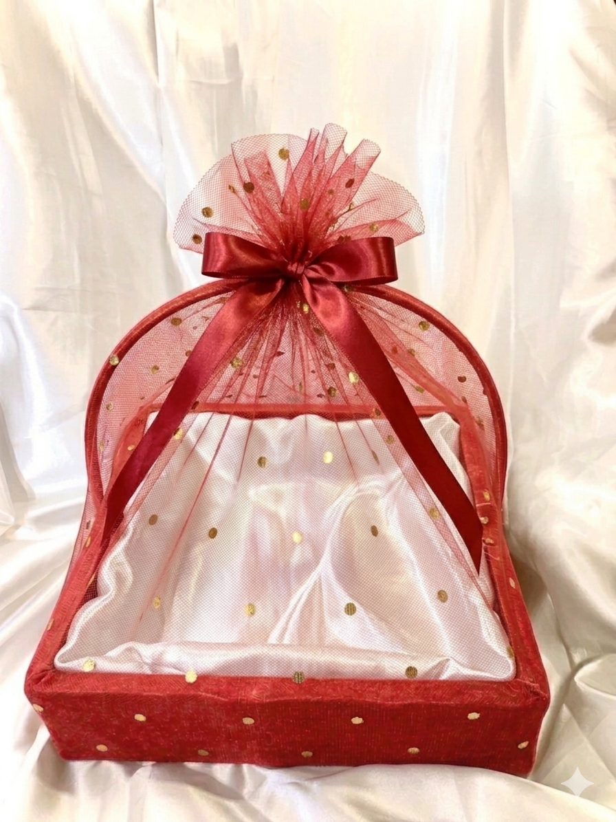 Red Square Gift Basket