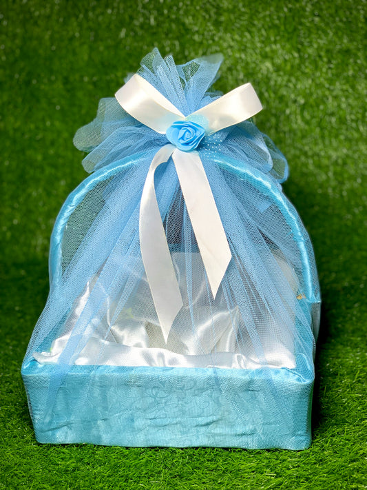 Square Gift Basket Blue
