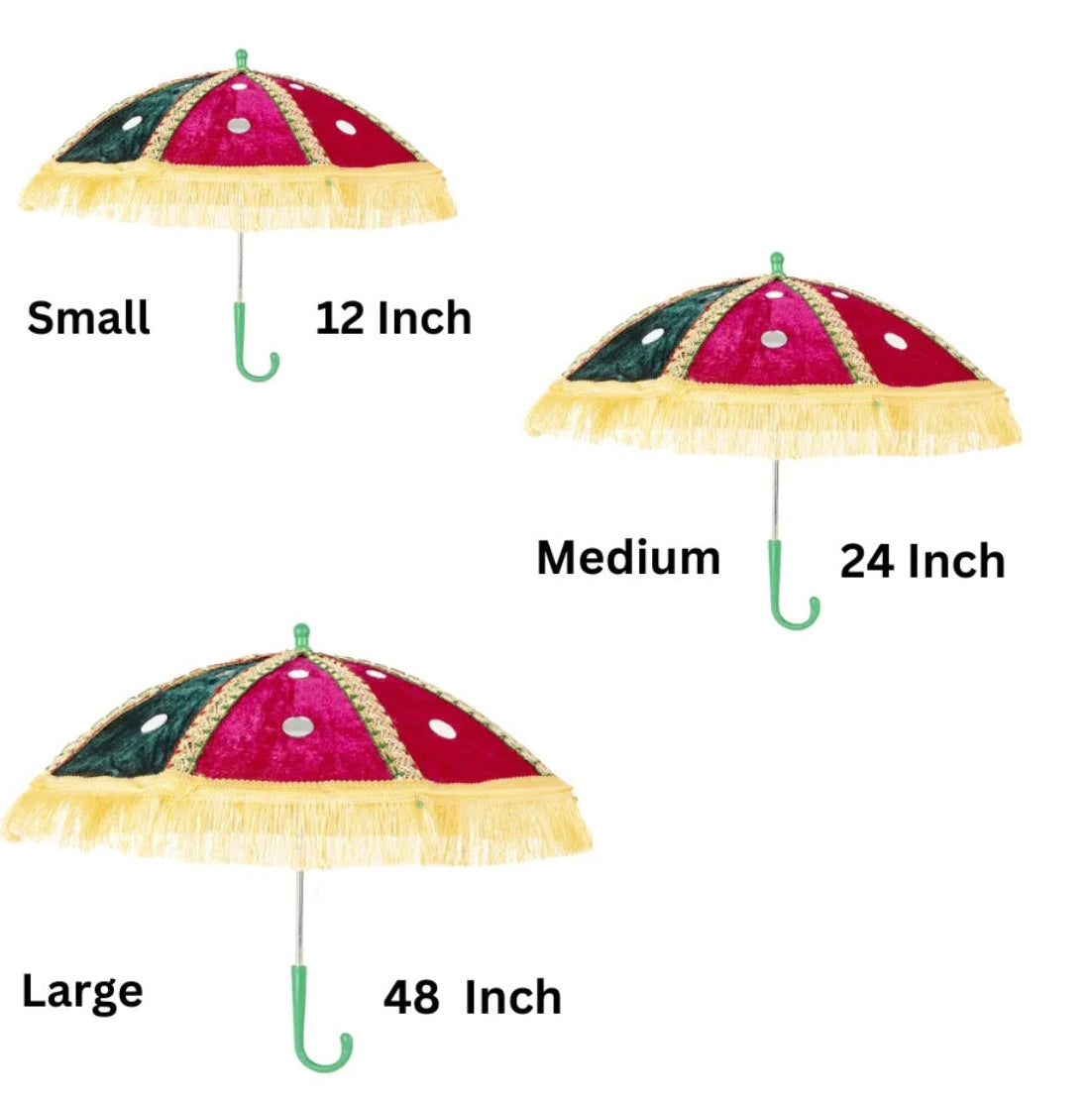 Wedding Velvet Umbrella | For | Nikkah,Maiyun, Mendhi, Dholki, Shadi, Decor |