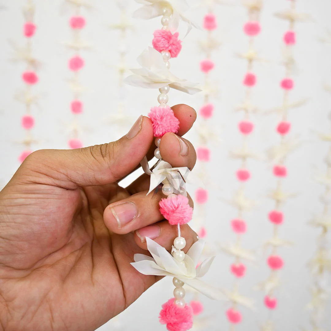 Small Pom Pom Garland 12 pcs