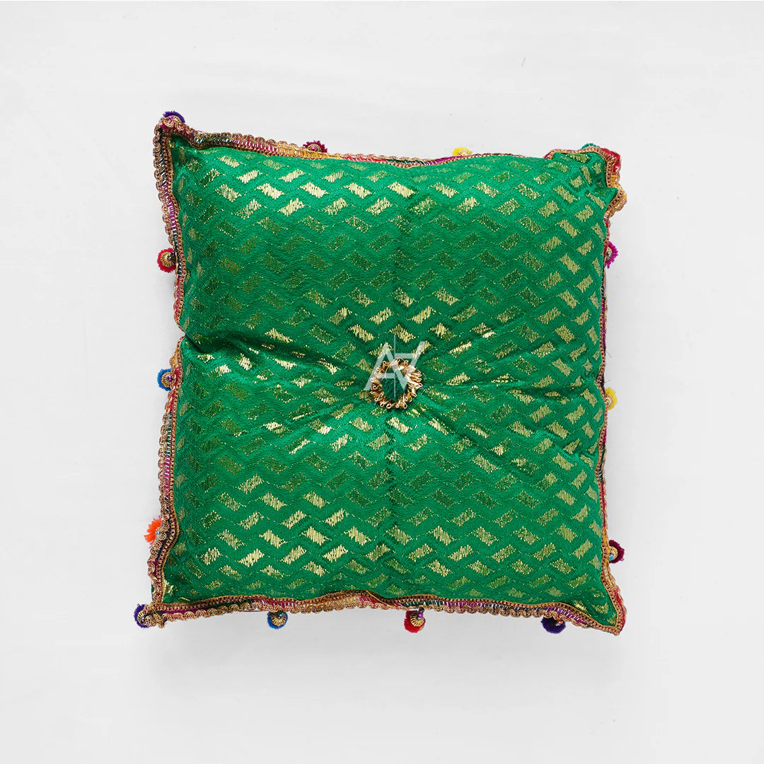Jamawar Fabric Pillow Traditional Wedding Decor