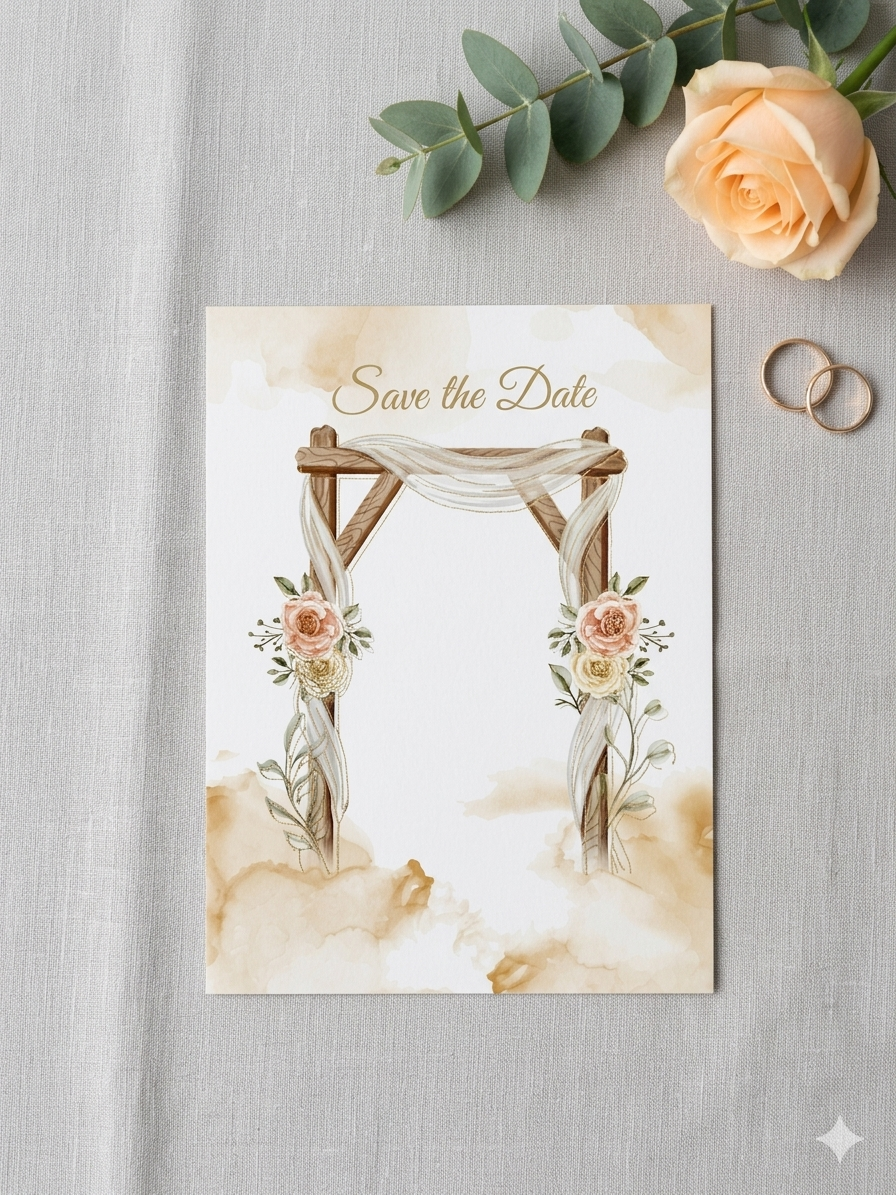 Premium Save the date wedding invite