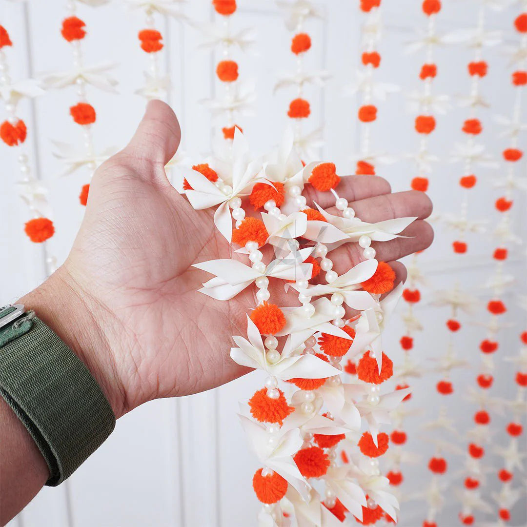 Small Pom Pom Garland 12 pcs