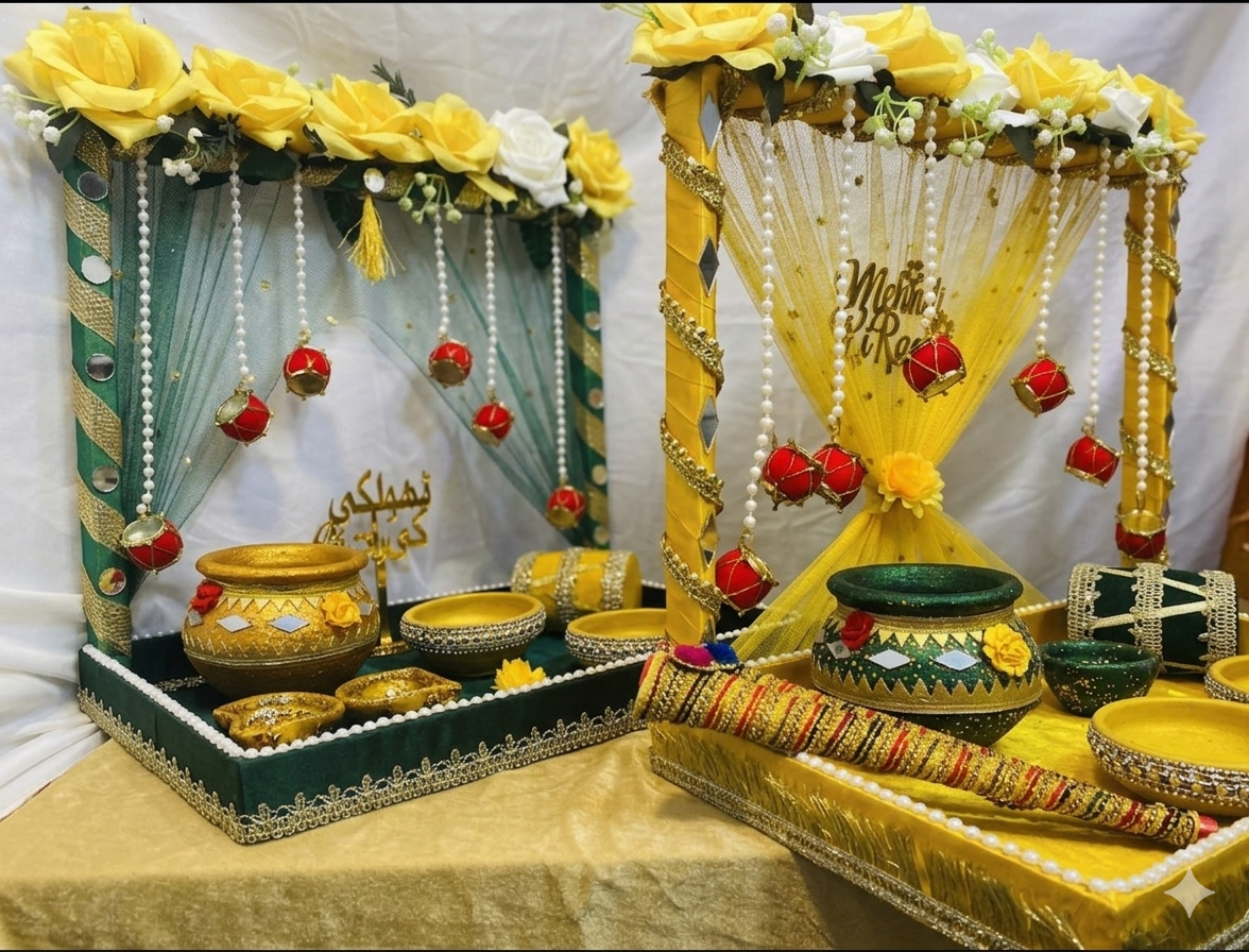 Premium Mehndi & Mayun Ritual Trays