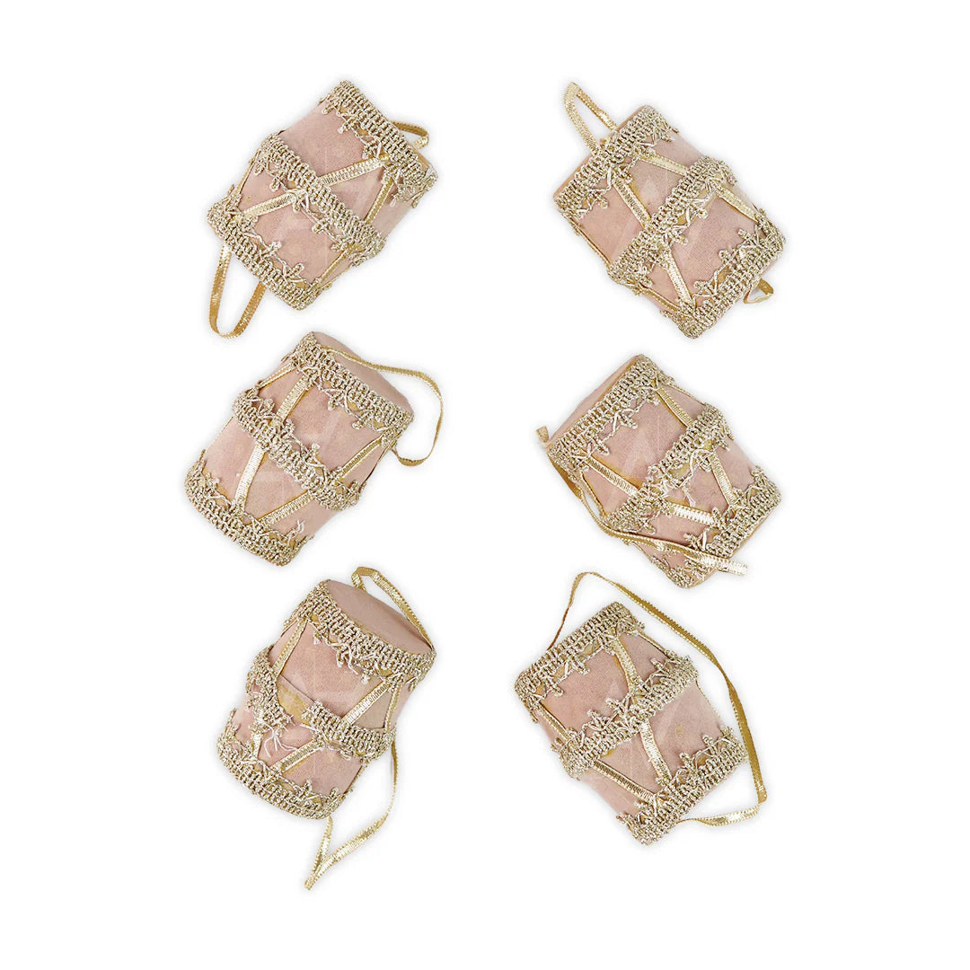 Miniature Velvet Dhol Hangings – Wedding & Mehndi Favors