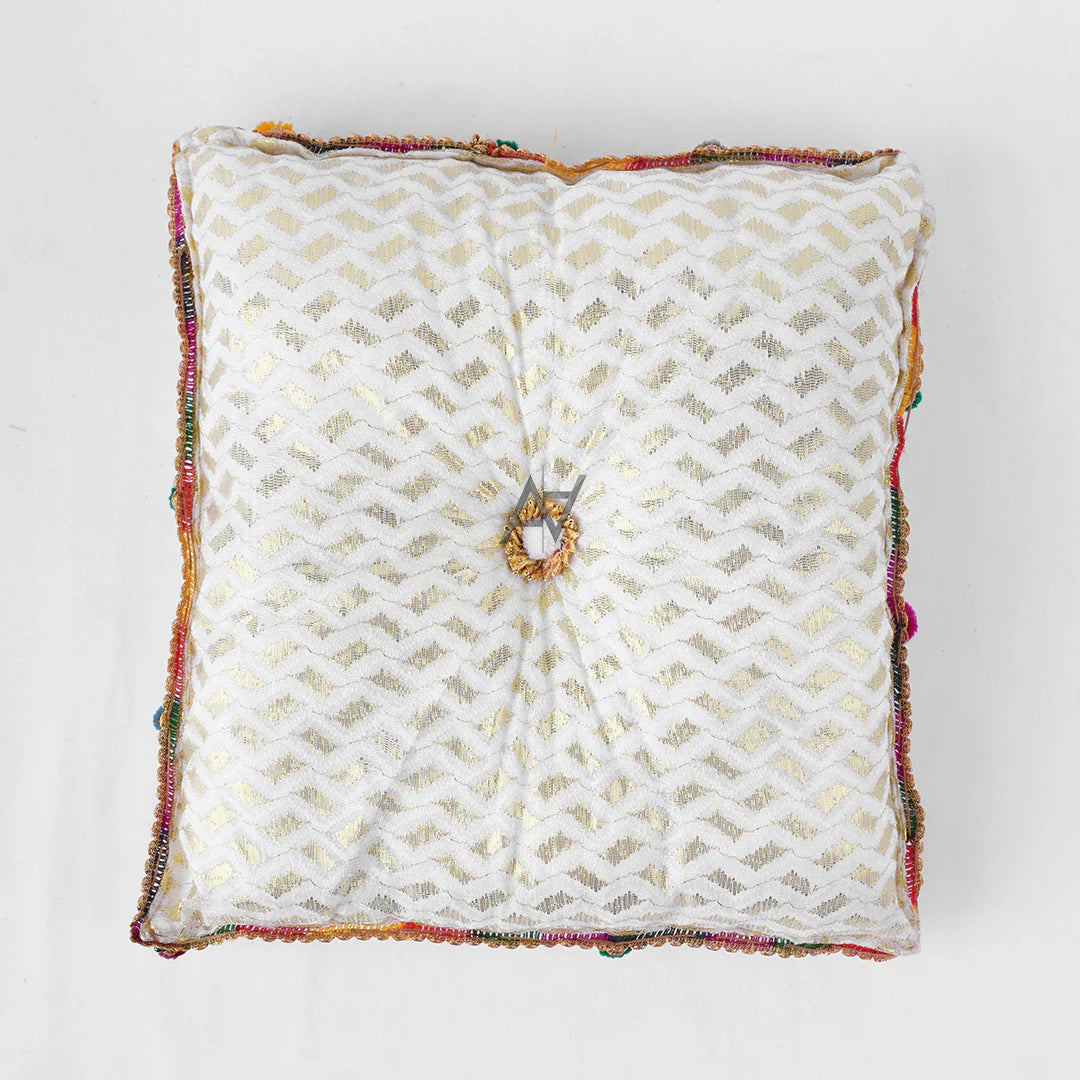 Jamawar Fabric Pillow Traditional Wedding Decor