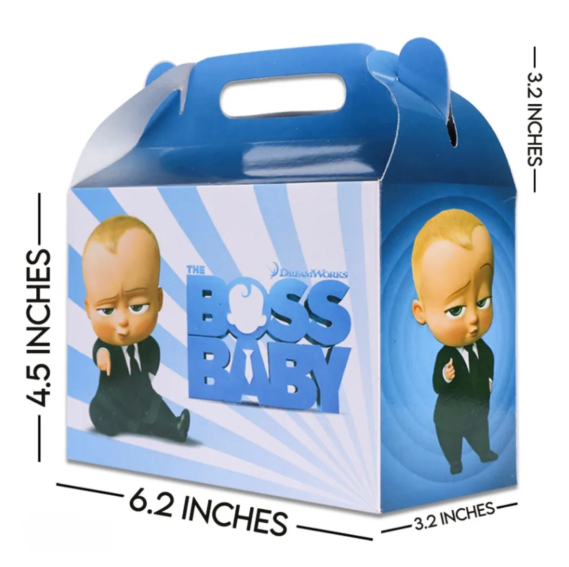 Pack of 10 | Boss Baby  | Goodie Box | For |  Boss  Baby Theme Party Decor  & Celebration |