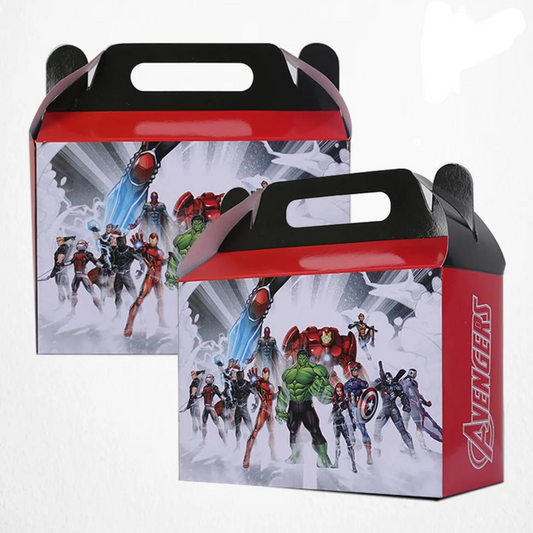 Avengers Theme Goodie Boxes | Pack of 10 | For | Birthday Party Decor |