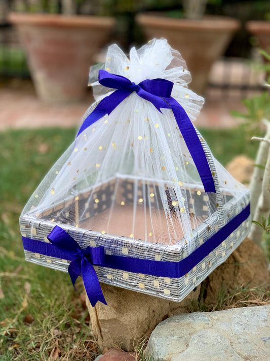 Royal Blue Gift Basket