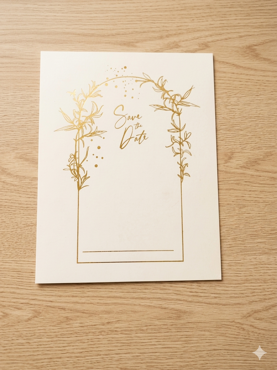 Save the date wedding invite