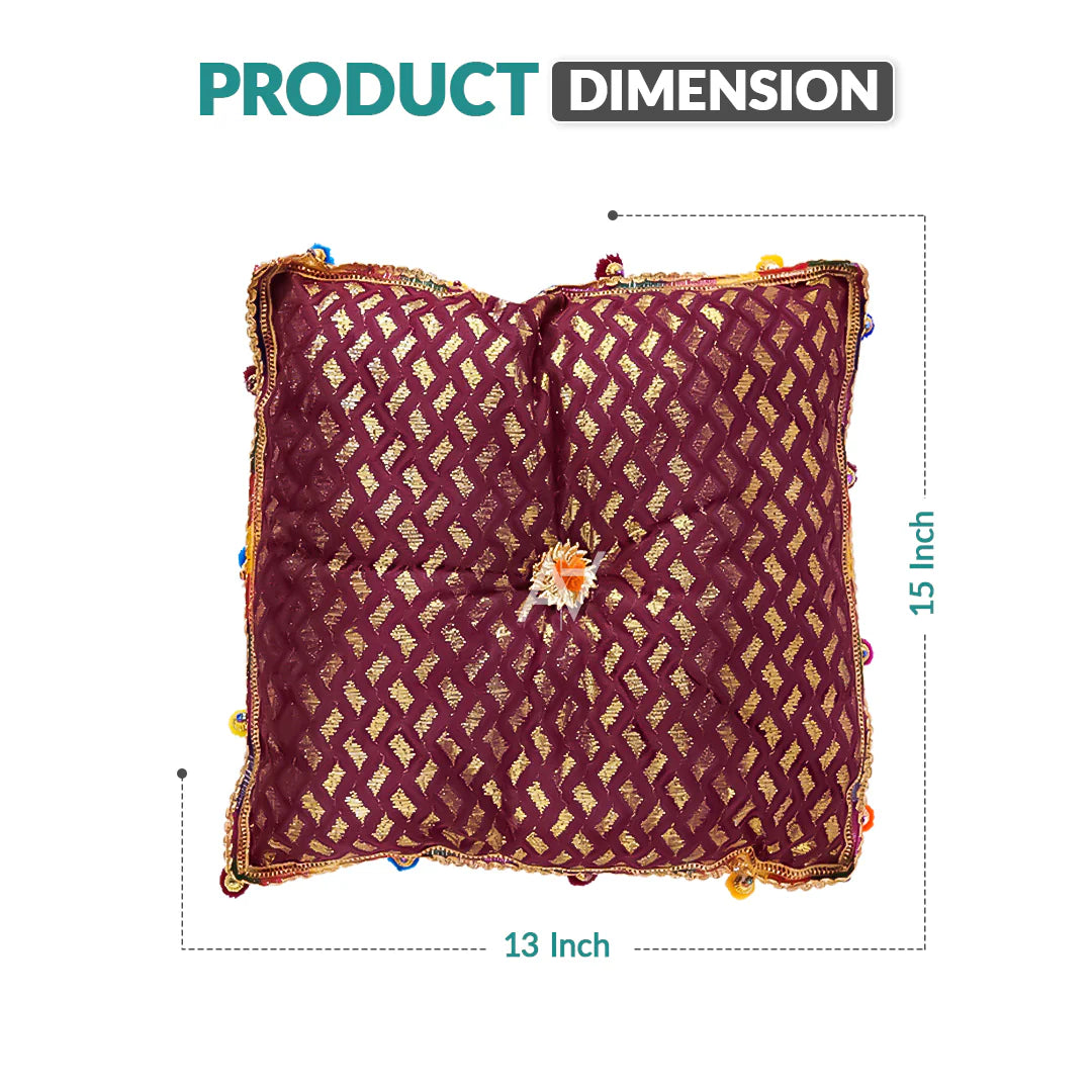 Jamawar Fabric Pillow Traditional Wedding Decor
