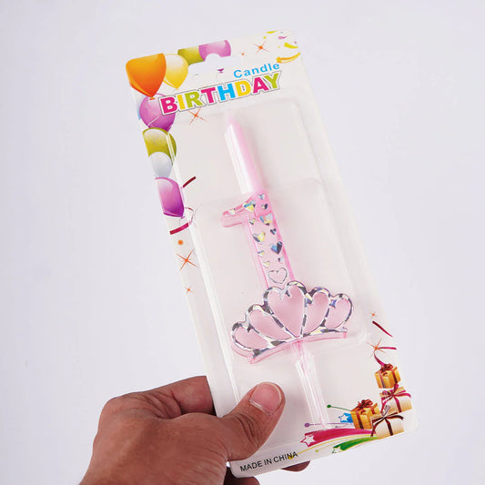 Crown Number 1 Candles Birthday Candles Birthday Party Decor
