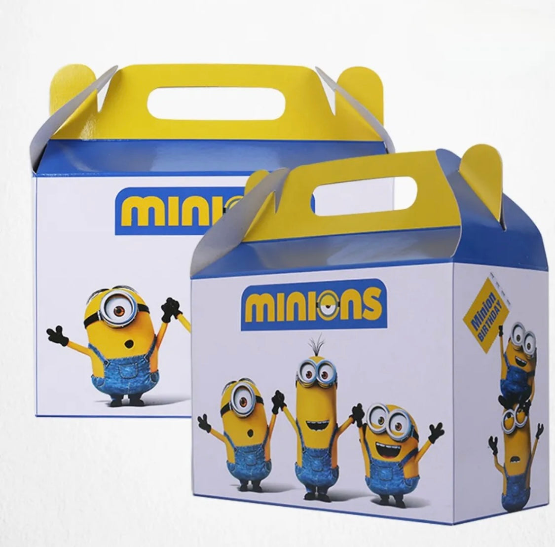 Pack of 10 Minions Theme Goodie Boxes For Party Decoration