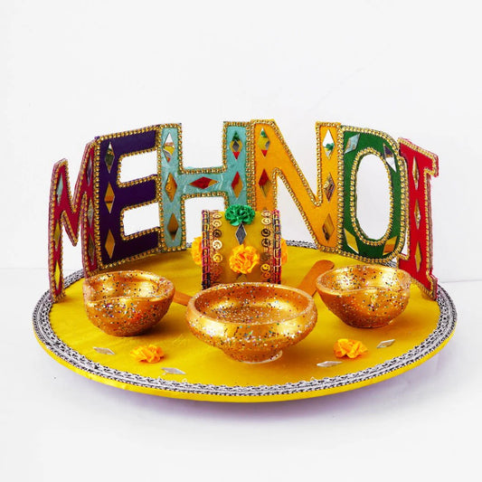 Mehndi Decorate Tray