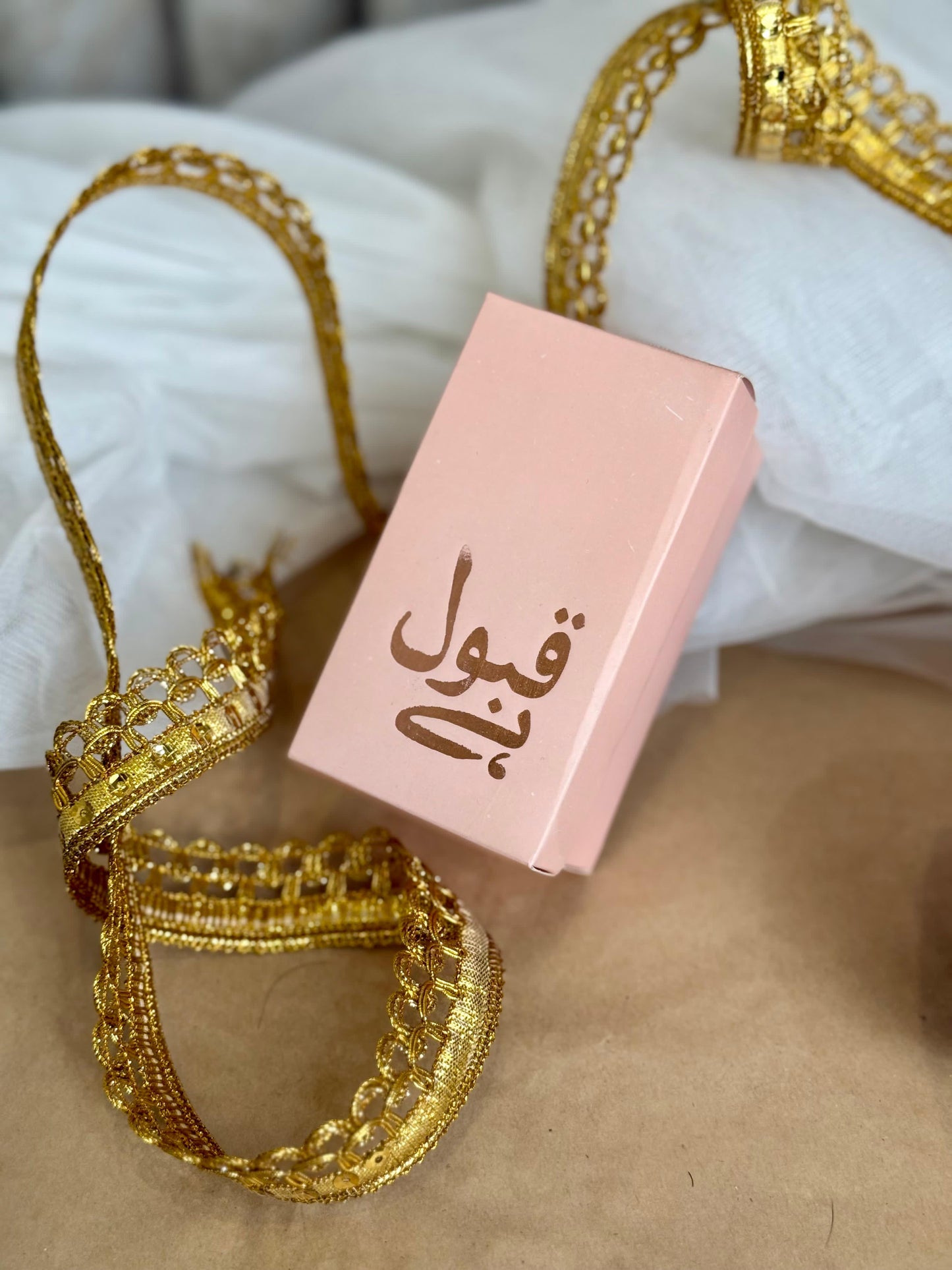 Qubool Hai" Luxe Blush Nikkah Favor Box