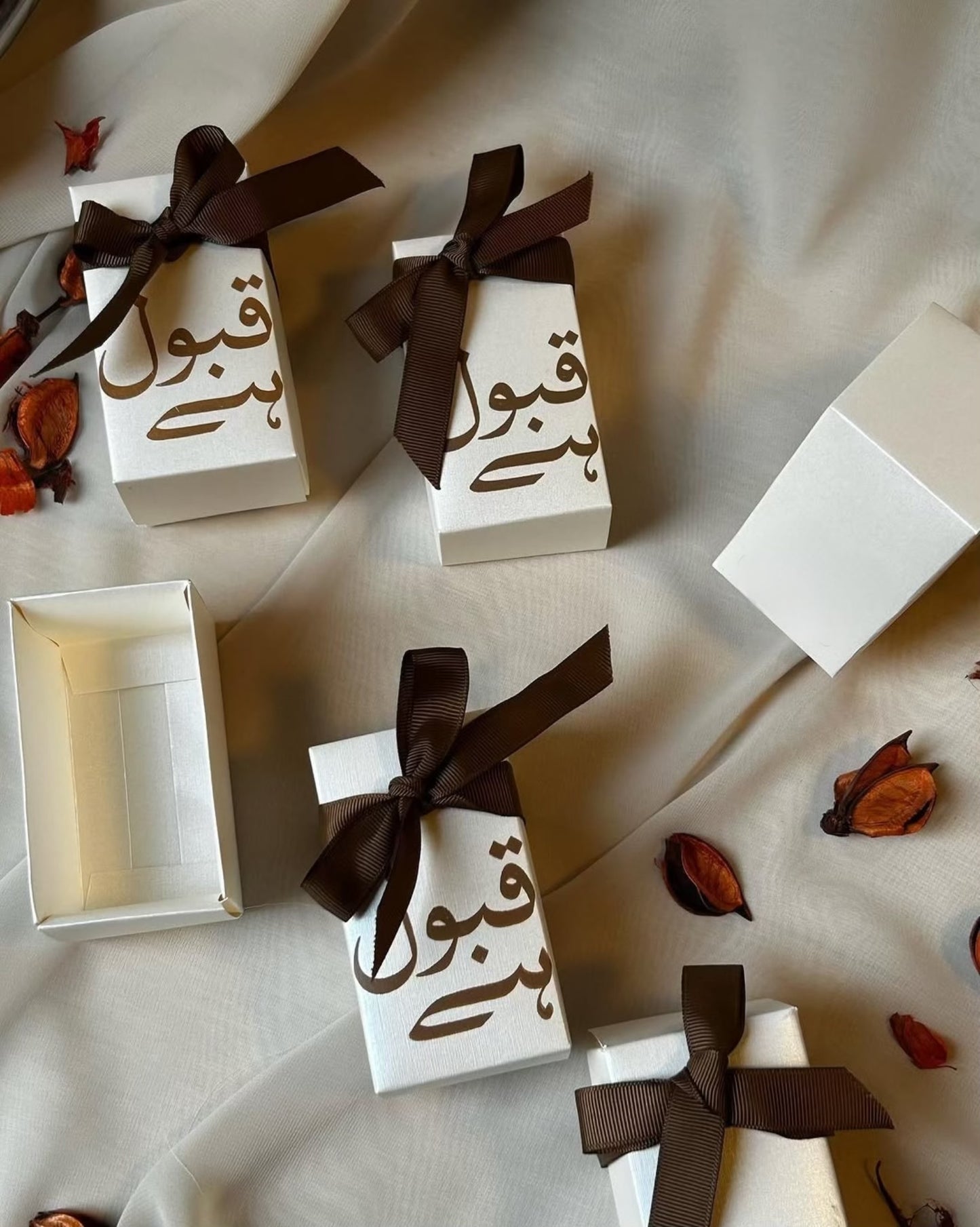 Handcrafted "Qubool Hai" Nikah Favor Boxes